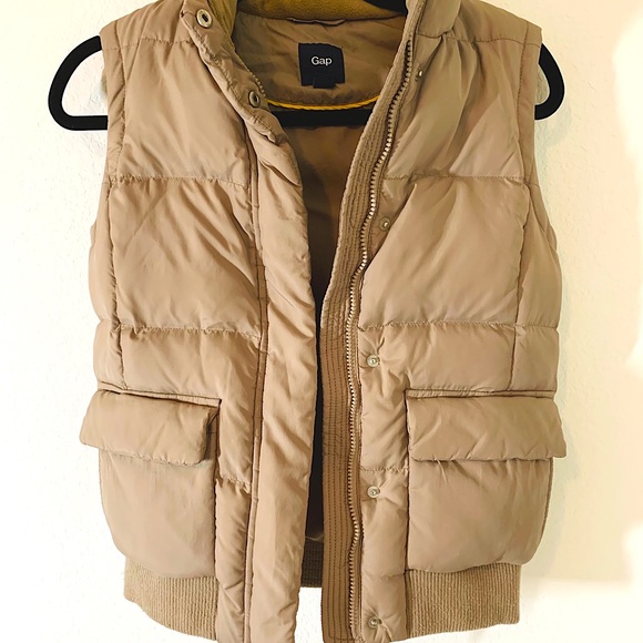 Coats | Womens Beige Puffer Vest | Poshmark